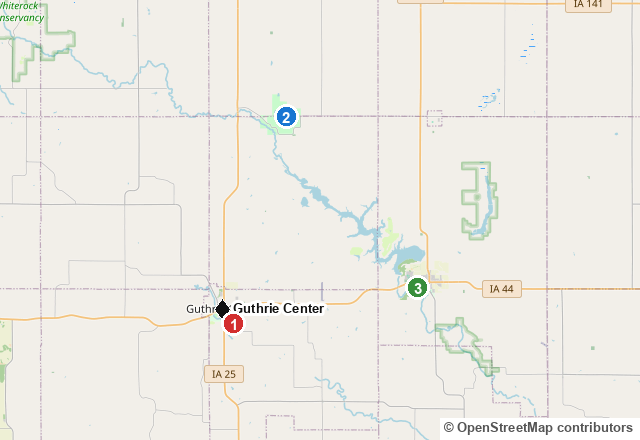 Campsite map for Guthrie Center